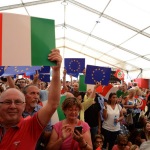 Foto Nicoloro G.   08/09/2019   Ravenna    Manifestazione di chiusura della Festa Nazionale dell' Unita'. nella foto simpatizzanti del PD.