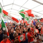 Foto Nicoloro G.   08/09/2019   Ravenna    Manifestazione di chiusura della Festa Nazionale dell' Unita'. nella foto simpatizzanti del PD.