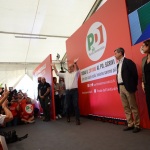 Foto Nicoloro G.   08/09/2019   Ravenna    Manifestazione di chiusura della Festa Nazionale dell' Unita'. nella foto Nicola Zingaretti sale sul palco.