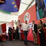 Foto Nicoloro G.   08/09/2019   Ravenna    Manifestazione di chiusura della Festa Nazionale dell' Unita'. nella foto Nicola Zingaretti sale sul palco.
