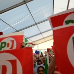 Foto Nicoloro G.   08/09/2019   Ravenna    Manifestazione di chiusura della Festa Nazionale dell' Unita'. nella foto simpatizzanti del PD.