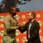 Foto Nicoloro G.   07/09/2019   Ravenna    Festa Nazionale dell' Unita'. nella foto il sindacalista Aboubakar Soumahoro e il ministro Giuseppe Provenzano