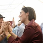Foto Nicoloro G.   10/09/2023   Ravenna   Con l' intervento della segretaria nazionale del PD si chiude ufficialmente la  Festa Nazionale dell' Unita'.  nella foto Elly Schlein al suo arrivo accolta calorosamente dai simpatizzanti.