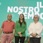 Foto Nicoloro G.   07/09/2023   Ravenna   Festa Nazionale dell' Unita'.  nella foto da sinistra Agostino Burberi, Anna Ascani e Rosy Bindi.