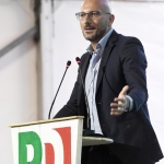 30/08/2023   Ravenna   Serata inaugurale della Festa Nazionale dell' Unita'.  nella foto Luigi Tosiani segretario regionale Emilia-Romagna PD.