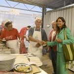 Foto Nicoloro G.   03/09/2023   Ravenna   Festa Nazionale dell' Unita'.  nella foto Laura Boldrini saluta i volontari nelle cucine della Festa.