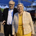 Foto Nicoloro G.   31/08/2023   Ravenna   Festa Nazionale dell' Unita'.  nella foto l' ex europarlamentare PD Pierluigi Castagnetti e l' ex ministro Maria Pia Garavaglia.