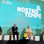 Foto Nicoloro G.   31/08/2023   Ravenna   Festa Nazionale dell' Unita'.  nella foto da sinistra Albertina Soliani, Pierluigi Castagnetti, Maria Pia Garavaglia e Aldo Preda.