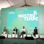 Foto Nicoloro G.   31/08/2023   Ravenna   Festa Nazionale dell' Unita'.  nella foto da sinistra Matteo Lepore, sindaco di Bologna, Brenda Barnini, sindaca di Empoli, Davide Baruffi, consigliere regione Emilia-Romagna, Antonio Decaro, sindaco di Bari e presidente ANCI, Katia Tarasconi, sindaca di Piacenza, e Matteo Ricci sindaco di Pesaro.