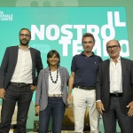 Foto Nicoloro G.   04/09/2023   Ravenna   Festa Nazionale dell' Unita'.  nella foto da sinistra Emiliano Fittipaldi, Debora Serracchiani, Cafiero de Raho e Alfredo Bazoli.