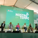 Foto Nicoloro G.   05/09/2023   Ravenna   Festa Nazionale dell' Unita'.  nella foto da sinistra Rosalba Carbutti, Alfredo D' Attorre, Valentina Grippo, Vincenza Rando, Irene Manzi, Laura Marzi, Gianna Fracassi e Ivana Barbacci.