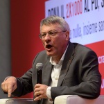 Foto Nicoloro G.   28/08/2019   Ravenna    Festa Nazionale dell' Unita'. nella foto Maurizio Landini, segretario generale CGIL.