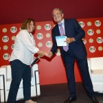 Foto Nicoloro G.   29/08/2019   Ravenna    Festa Nazionale dell' Unita'. nella foto la giornalista Lucia Annunziata e il professore Romano Prodi.