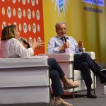 Foto Nicoloro G.   29/08/2019   Ravenna    Festa Nazionale dell' Unita'. nella foto la giornalista Lucia Annunziata e il professore Romano Prodi.