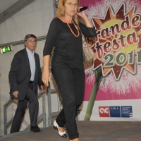 Foto Nicoloro G. 12/09/2011 Ravenna Serata conclusiva della Festa provinciale del PD di Ravenna con l' intervento di Vasco Errani, presidente della regione Emilia-Romagna. nella foto Vasco Errani – Patrizia Lanzetti