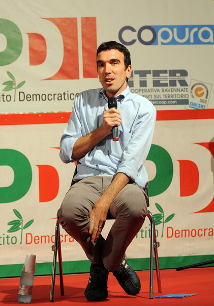 Foto Nicoloro G. 27/08/2012 Ravenna Festa provinciale del PD a Ravenna. Allo Spazio Dibattiti incontro sul tema " Dal Nord per ricostruire il Paese ". nella foto Maurizio Martina