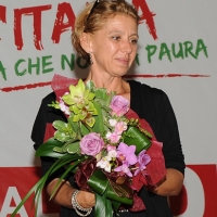 Foto Nicoloro G. 10/09/2012 Ravenna Continua la Festa provinciale del PD di Ravenna tra incontri e dibattiti di politica, cultura e attualita'. Questa sera Concita De Gregorio intervista Sefi Idem. nella foto Concita De Gregorio