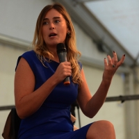 Foto Nicoloro G.  01//09/2014   Ravenna    Festa Provinciale de L' Unità. nella foto il ministro Maria Elena Boschi.