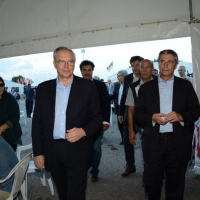 Foto Nicoloro G. 16/09/2013 Ravenna Serata conclusiva della Festa provinciale del PD di Ravenna con la presenza del segretario generale del PD Guglielmo Epifani e del presidente della Regione Emilia-Romagna Vasco Errani. nella foto Vasco Errani – Guglielmo Epifani