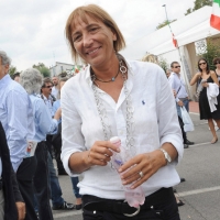 Foto Nicoloro G.  04/09/2010  Mirabello (Ferrara)  Nell'ambito della 29ª edizione della Festa tricolore di Mirabello dal titolo "Con Fini. Futuro e Libertà per l'Italia" (in programma dal 31 agosto al 5 settembre 2010). nella foto Flavia Perina
