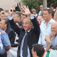 Foto Nicoloro G.  04/09/2010  Mirabello (Ferrara)  Nell'ambito della 29ª edizione della Festa tricolore di Mirabello dal titolo "Con Fini. Futuro e Libertà per l'Italia" (in programma dal 31 agosto al 5 settembre 2010). nella foto Andrea Ronchi