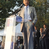 Foto Nicoloro G.  04/09/2010  Mirabello (Ferrara)  Nell\'ambito della 29ª edizione della Festa tricolore di Mirabello dal titolo \"Con Fini. Futuro e Libertà per l\'Italia\" (in programma dal 31 agosto al 5 settembre 2010). nella foto Gianfranco Fini
