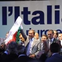 Foto Nicoloro G.  04/09/2010  Mirabello (Ferrara)  Nell'ambito della 29ª edizione della Festa tricolore di Mirabello dal titolo "Con Fini. Futuro e Libertà per l'Italia" (in programma dal 31 agosto al 5 settembre 2010). nella foto Gianfranco Fini