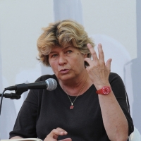 Foto Nicoloro G. 26/05/2011 Ravenna Con l\' intervento del segretario nazionale della CGIL entra nel vivo il festival del lavoro \" Opera Fabbrica - Lavorare e\' un\' arte \", organizzato dalla camera del Lavoro di Ravenna. nella foto Susanna Camusso