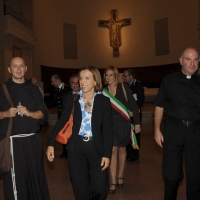 Foto Nicoloro G. 28/09/2012 Rimini Si svolge nella cittadina romagnola il Festival Francescano 2012 che prende il titolo " femminile, plurale " perche' nell' ottavo centenario della consacrazione di Chiara d' Assisi si interroga sulla figura della donna. nella foto Il ministro del Lavoro Elsa Fornero – Gloria Lisi