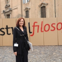Foto Nicoloro G. 17/09/2010  Modena  Primo dei tre giorni della decima edizione del " Festivalfilosofia " che ha per tema la "fortuna ". nella foto Michelina Borsari