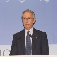 Foto Nicoloro G.  12/07/2010  Milano  Prima giornata del " Forum Economico e Finanziario per il Mediterraneo ". nella foto Bruno Ermolli