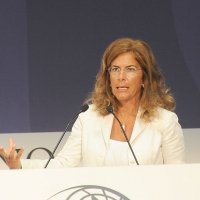 Foto Nicoloro G.  12/07/2010  Milano  Prima giornata del " Forum Economico e Finanziario per il Mediterraneo ". nella foto Emma Marcegaglia