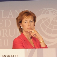 Foto Nicoloro G.  12/07/2010  Milano  Prima giornata del " Forum Economico e Finanziario per il Mediterraneo ". nella foto Letizia Moratti