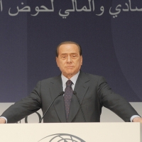 Foto Nicoloro G.  12/07/2010  Milano  Prima giornata del " Forum Economico e Finanziario per il Mediterraneo ". nella foto Silvio Berlusconi