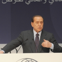 Foto Nicoloro G.  12/07/2010  Milano  Prima giornata del " Forum Economico e Finanziario per il Mediterraneo ". nella foto Silvio Berlusconi