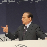 Foto Nicoloro G.  12/07/2010  Milano  Prima giornata del " Forum Economico e Finanziario per il Mediterraneo ". nella foto Silvio Berlusconi