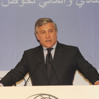 Foto Nicoloro G.  12/07/2010  Milano  Prima giornata del \" Forum Economico e Finanziario per il Mediterraneo \". nella foto Antonio Tajani