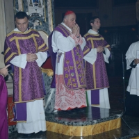 Foto Nicoloro G. 30/07/2013 Ravenna Si è spento a 99 anni il cardinale Ersilio Tonini. I funerali si sono svolti nella Cattedrale di Ravenna, gremita di cittadini, alla presenza di autorità civili ed ecclesiastiche. nella foto Il Cardinale Dionigi Tettamanzi durante la celebrazione liturgica 