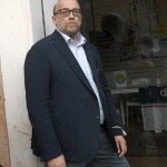 Foto Nicoloro G.   26/09/2021   Ravenna    Breve presenza in citta' della leader di Fratelli d' Italia a sostegno del candidato sindaco della lista civica Viva Ravenna sostenuto da Lega e Fratelli d' Italia. nella foto Filippo Donati candidato sindaco per la lista civica Viva Ravenna appoggiato da Lega e Fratelli d' Italia.