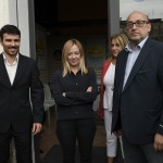 26/09/2021   Ravenna    Breve presenza in citta' della leader di Fratelli d' Italia a sostegno del candidato sindaco della lista civica Viva Ravenna sostenuto da Lega e Fratelli d' Italia. nella foto da sinistra Alberto Ferrero, capolista a Ravenna per Fratelli d' Italia, Giorgia Meloni e Filippo Donati, candidato sindaco per la lista civica Viva Ravenna, sostenuto da Lega e Fratelli d' Italia.
