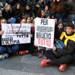 Foto Nicoloro G.   25/11/2023   Ravenna   Nella giornata internazionele per l\' eliminazione della violenza contro le donne si e\' svolta una manifestazione con corteo per le strade della citta\'. nella foto manifestanti.