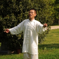 Foto Nicoloro G. 28/04/2012 Milano In occasione della giornata mondiale del Taichi e del Qi Gong, con il patrocinio del Comune di Milano, si terranno lezioni gratuite di Taichi in alcuni parchi della citta’. Le lezioni sono tenute dal maestro caposcuola Xia Chaozhen. nella foto Xia Chaozhen