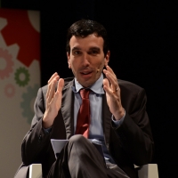 Foto Nicoloro G.  03/05/2014  Rimini      Seconda delle tre " Giornate del Lavoro " organizzate dalla CGIL, tra incontri, concerti, dibattiti, idee. nella foto il ministro Maurizio Martina che è stato intervistato sul tema " Nuovi cittadini, l' Italia che siamo ".
