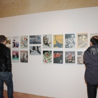 Foto Nicoloro G. 15-17/04/2011 Reggio Emilia Si e’ svolta a Reggio Emilia la seconda edizione delle ” Giornate della laicita’ “, laddove tra incontri, dibattiti, confronti si e’ voluto affermare il principio fondamentale di convivenza di tutte le possibili filosofie e ideologie, lontani da ogni pretesa di possedere la verita’. In poche parole il tentativo di rieducarci a pensare liberamente. nella foto Alcune illustrazioni della mostra