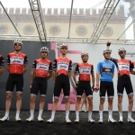 Foto Nicoloro G.   21/05/2019   Ravenna    10° tappa del 102° Giro d' Italia da Ravenna a Modena. nella foto la squadra Trek-Segafredo della Maglia Azzurra.