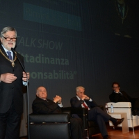 Foto Nicoloro G. 05/04/2013 Rimini Edizione 2013 dell’ assise del Grande Oriente d’ Italia che ha come tema ” Liberi di costruire. Responsabilità, partecipazione e rinnovamento “. nella foto Gustavo Raffi durante il suo discorso