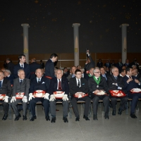 Foto Nicoloro G. 05/04/2013 Rimini Edizione 2013 dell’ assise del Grande Oriente d’ Italia che ha come tema ” Liberi di costruire. Responsabilità, partecipazione e rinnovamento “. nella foto La platea dei massoni partecipanti all'evento