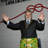 Foto Nicoloro G. 05/04/2013 Rimini Edizione 2013 dell’ assise del Grande Oriente d’ Italia che ha come tema ” Liberi di costruire. Responsabilità, partecipazione e rinnovamento “. nella foto Gustavo Raffi, Gran Maestro dell'Ordine