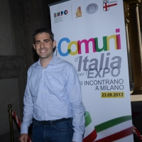 Foto Nicoloro G. 23/09/2013 Milano Incontro ” I Comuni d’ Italia per l’ Expo ” con la partecipazione del presidente della Camera Laura Boldrini. nella foto Federico Pizzarotti  
