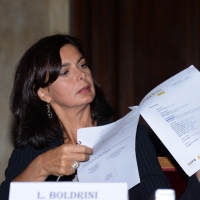 Foto Nicoloro G. 23/09/2013 Milano Incontro ” I Comuni d’ Italia per l’ Expo ” con la partecipazione del presidente della Camera Laura Boldrini. nella foto Laura Boldrini 
